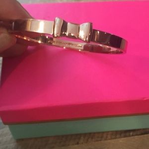 Kate Spade rose gold bow bracelet